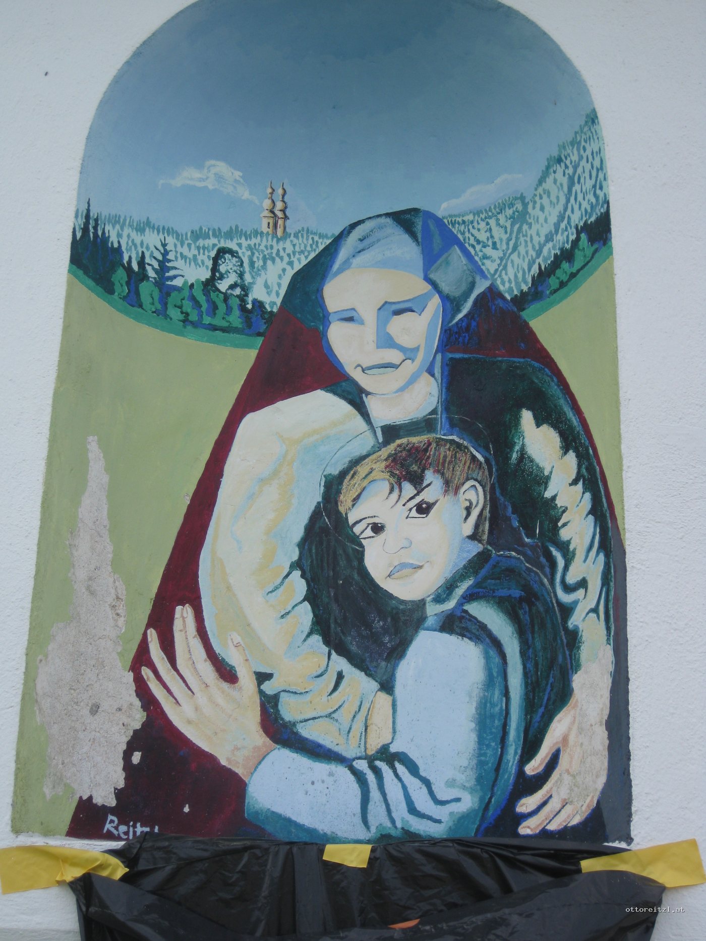 Maria und Jesus Bildstock Ferlach 4