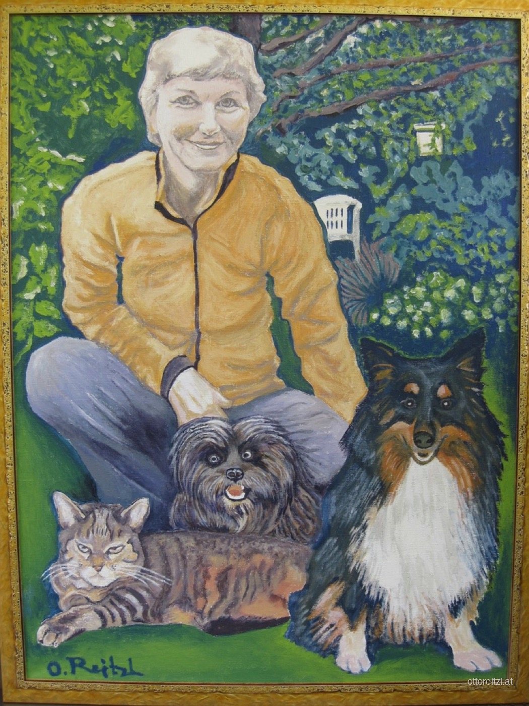 Margret mit Grady, Nera und Schnurli